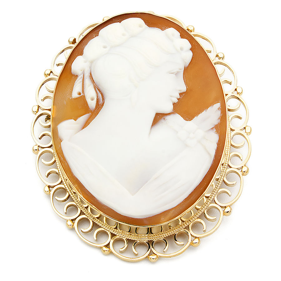 9ct gold Cameo Brooch